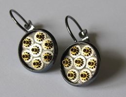 1 Paar Uhrknall`s Steampunk Ohrhänger